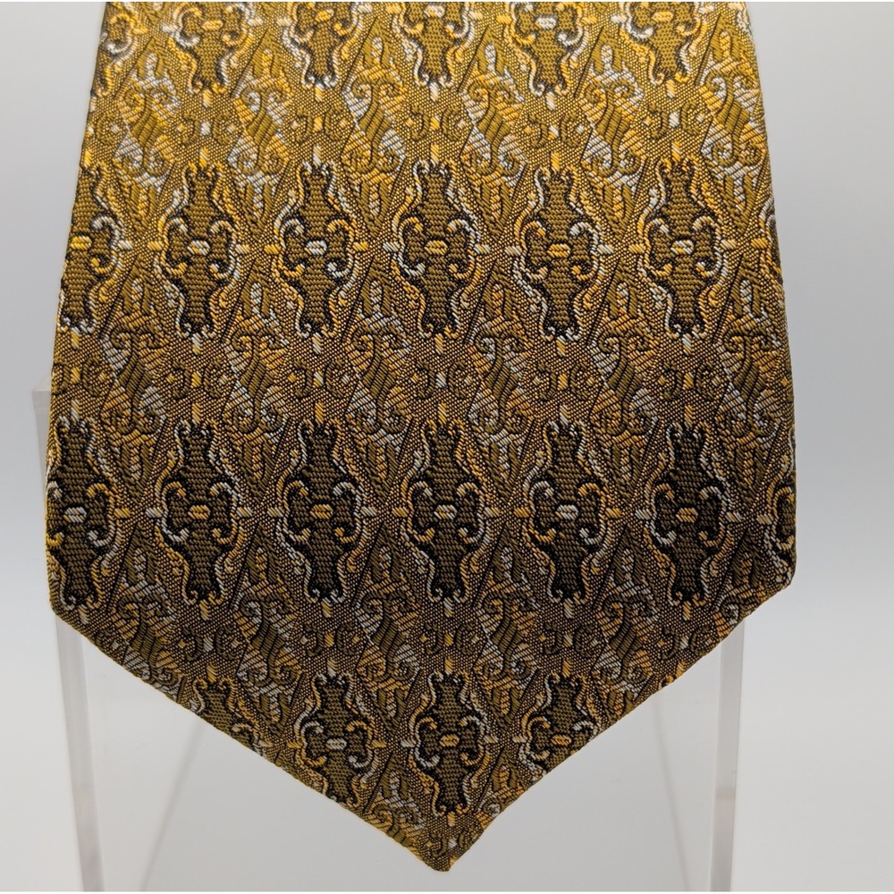 Robert Talbott Best of Class Silk Tie Woven Medallion Gold Silver Nordstrom Tie